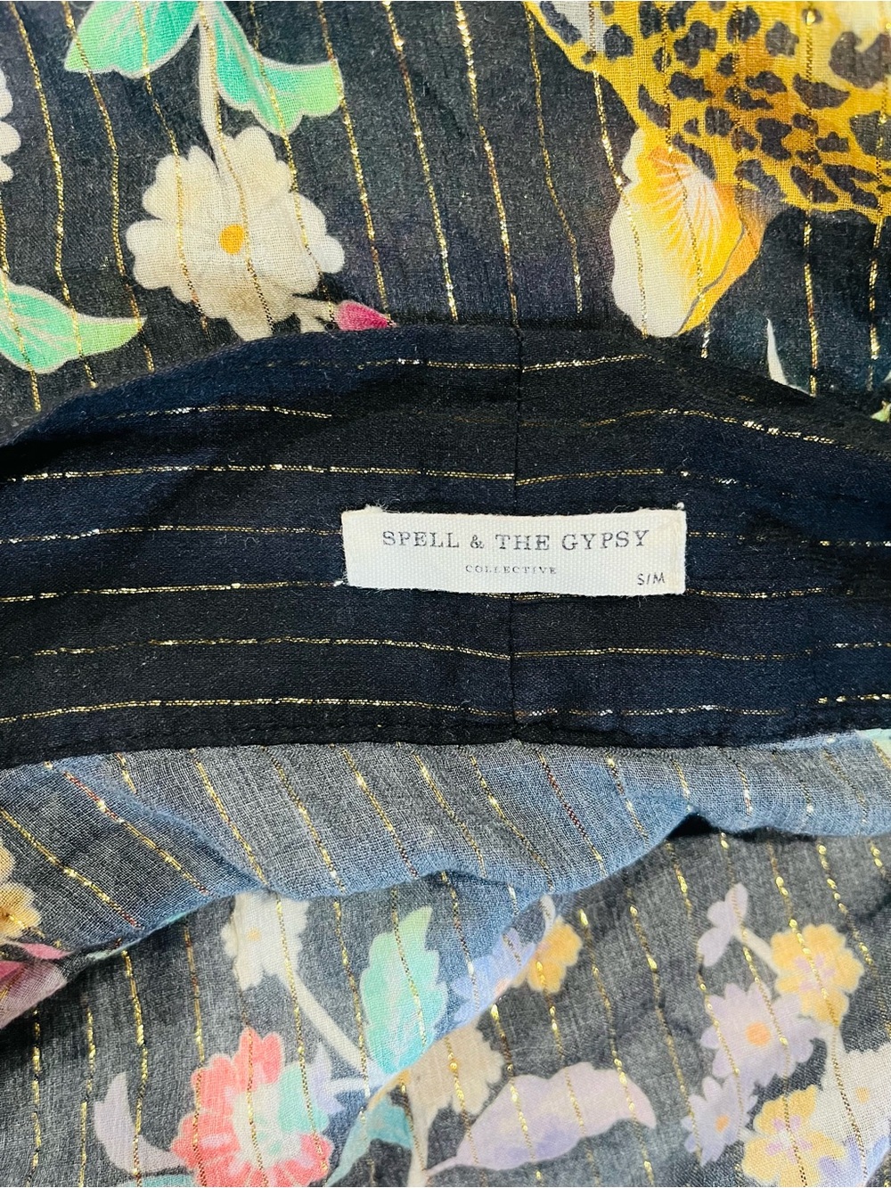 SPELL & The Gypsy Collective Jimi Midi Robe Charcoal Kimono OS - Picture 13 of 15